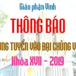 TGM Gp Vinh: Thông báo các ứng sinh Gp Vinh trúng tuyển vào Đại Chủng viện Thánh Phanxicô Xaviê, khóa XVII – 2019