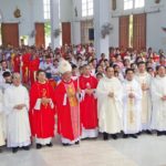 Đức Giám mục Anphong tham dự Tuần chầu đền tạ tại các giáo xứ Lập Thạch và Trung Hòa