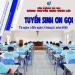 Dòng Truyền giáo Ngôi Lời: Thông báo tuyển sinh 2020
