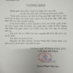 Thông báo của Hội Mân Côi Giáo phận Vinh