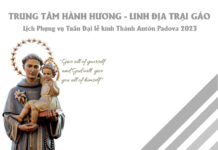 Linh địa Trại Gáo: Lịch Phụng vụ Tuần Đại lễ kính Thánh Antôn