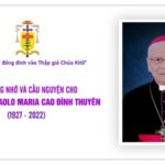 Thư mời: Giỗ mãn tang Đức cha Phaolô Maria Cao Đình Thuyên