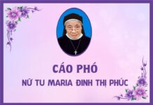 Cáo phó: Nữ tu Maria Đinh Thị Phúc (Cộng đoàn Vạn Lộc – Hội dòng Mến Thánh Giá Vinh)