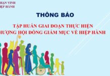 Ban Hiệp Hành GP. Vinh: Thông báo về tập huấn giai đoạn thực hiện Thượng Hội đồng Giám mục về hiệp hành