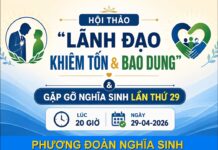 Thư mời dự hội thảo “Lãnh Đạo Khiêm Tốn & Bao Dung” và buổi gặp gỡ Nghĩa sinh lần thứ 29